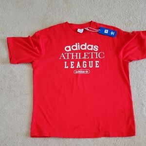 Adidas Red Athletic League T-Shirt